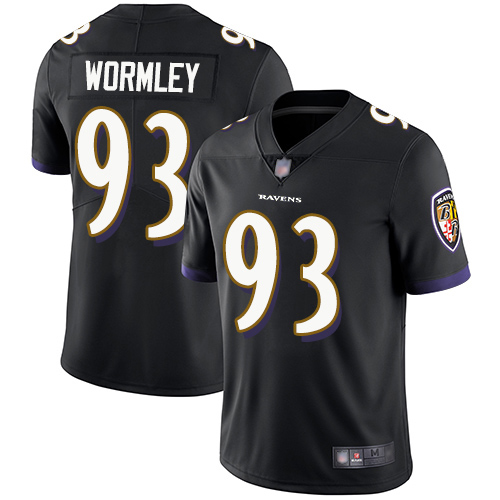 Baltimore Ravens Limited Black Men Chris Wormley Alternate Jersey NFL Football #93 Vapor Untouchable->nfl t-shirts->Sports Accessory